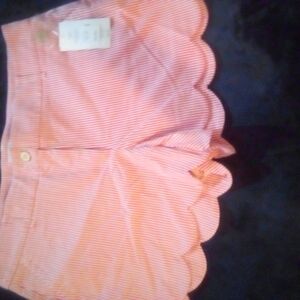 Selby Red and White Striped Shorts